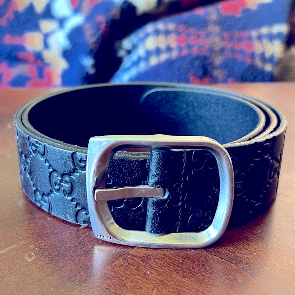 Gucci men’s black belt